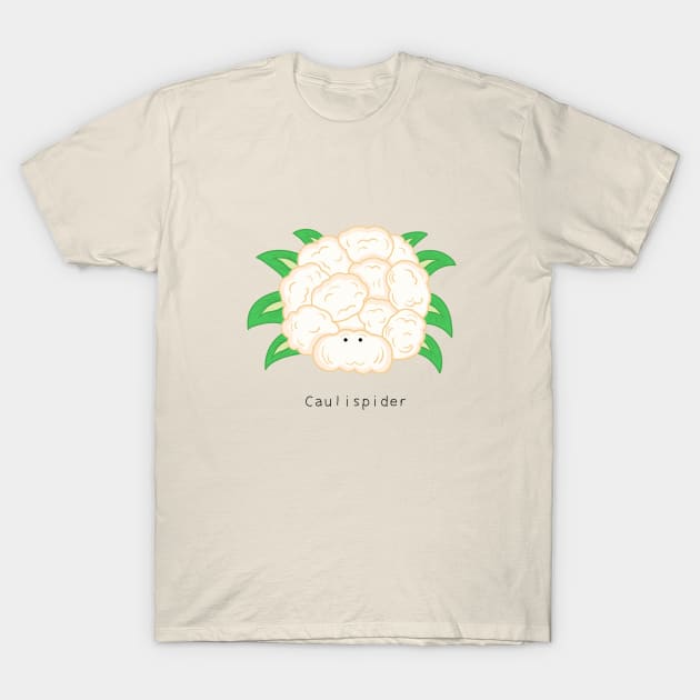 cute spider cauliflower T-Shirt by wordspotrayal